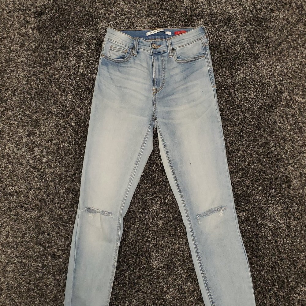 Celebrity pink jeans